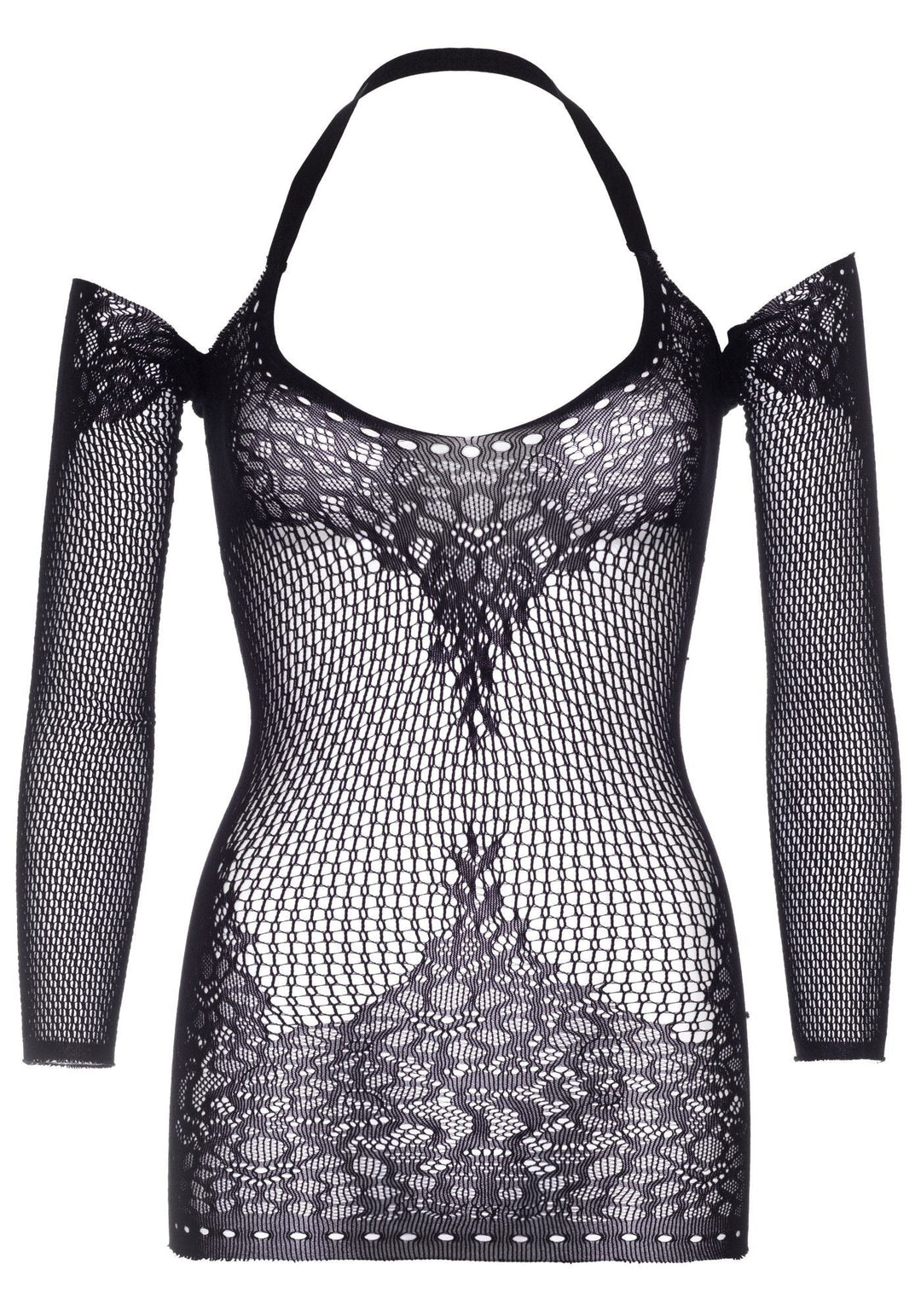 Mini Abito Sexy Twist Halter Nero