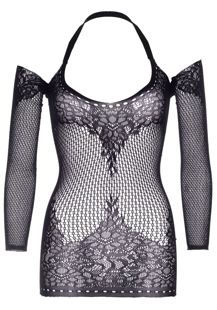 Mini Abito Sexy Twist Halter Nero