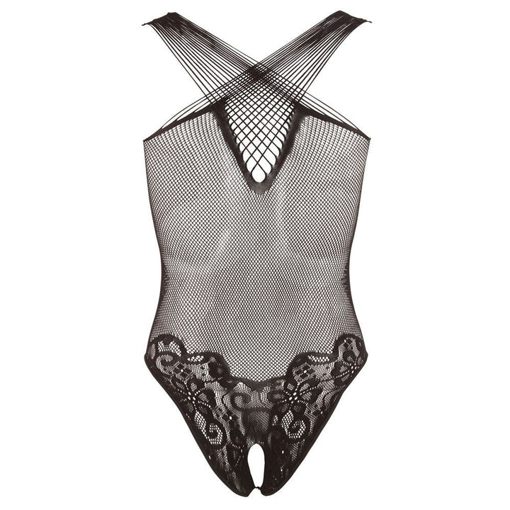 Body aperto ricamato Woven